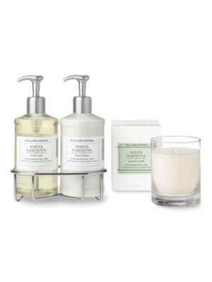 Williams Sonoma White Gardenia Hand Soap & Lotion, Deluxe 6-piece Set