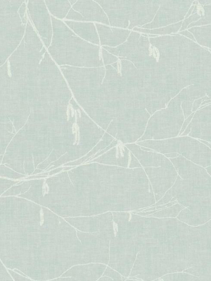 Winter Branches Wallpaper In Soft Blue From The Norlander Collection By York Wallcoverings