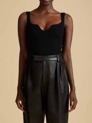 The Yves Bodysuit In Black