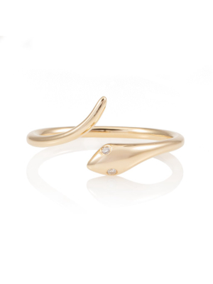Solid Gold Snake Ring