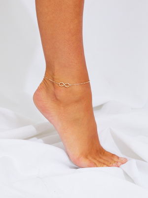 Gold Infinity Anklet