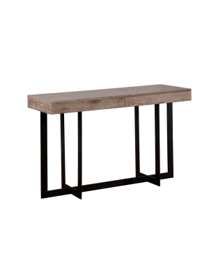 Anderson Sofa Table Gray/black - Iohomes