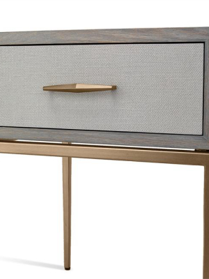 Corinna Bedside Table In Grey