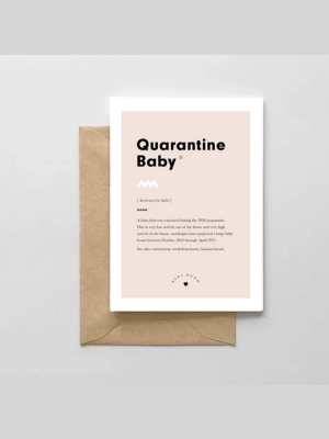 Quarantine Baby Definition Card - Sm4