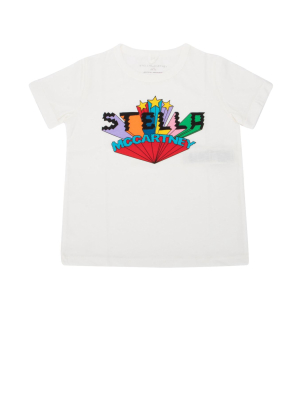 Stella Mccartney Kids Logo Print Crewneck T-shirt