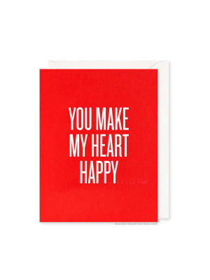 Heart Happy Card By Rbtl®
