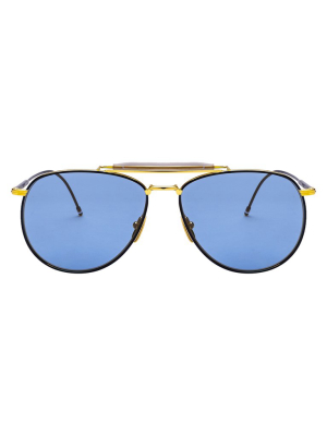 Thom Browne Eyewear Aviator Frame Sunglasses