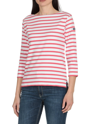 Polo Ralph Lauren Striped Cropped Sleeve Top