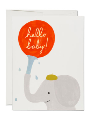 Hello Baby Elephant Card