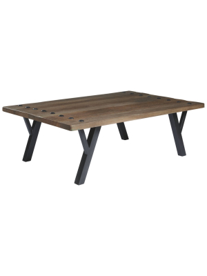 Haffenburg Coffee Table Medium Brown - Signature Design By Ashley