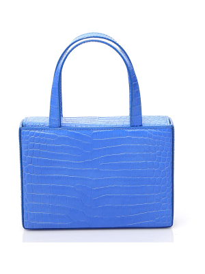 Amina Muaddi Amina Giorgia Embossed Tote Bag