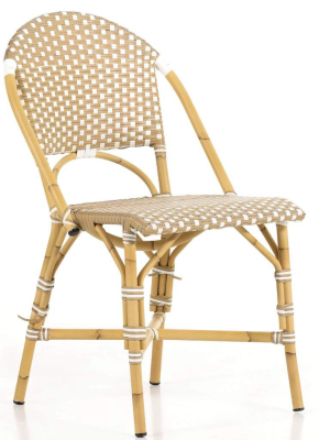 Rene Outdoor Dining Chair, Faux Rattan, Set Of 2