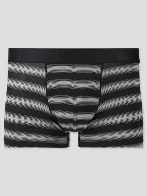 Men Airism Low-rise Striped Boxer Briefs