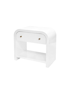 Esther Side Table White Lacquer