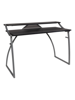 Alpha Battlestation Desk Black - Osp Home Furnishings