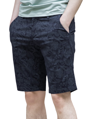 Pologize™ Leaf Patterned Elegant Shorts