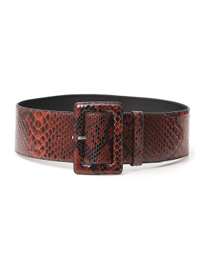 Prada Animal Print Effect Buckle Belt