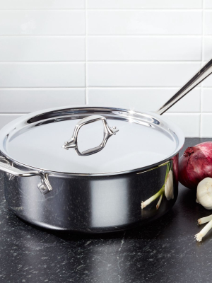 All Clad © D3 Stainless Steel 6-qt. Deep Sauté Pan With Lid