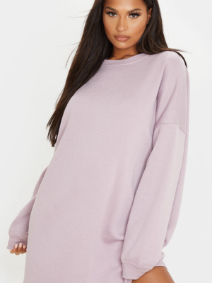 Dusty Lilac Oversized Sweater Dress