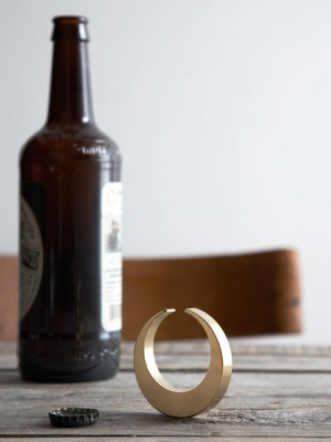 Brass Bottle Opener - Crescent Moon