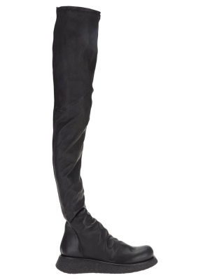 Rick Owens Creeper Thigh-high Boots