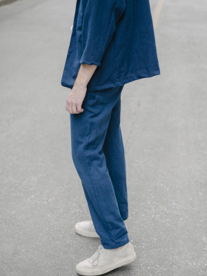 Signature Classic Trousers - Indigo