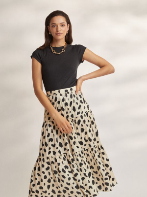 Harley Animal Spot Tiered Skirt