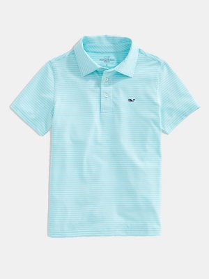 Vineyard Vines Boys' Bradley Stripe Sankaty Polo