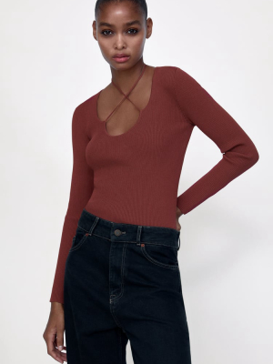 Tied Knit Sweater