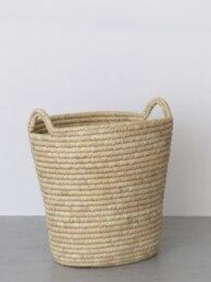 Palm Leaf Laundry Basket - Oval