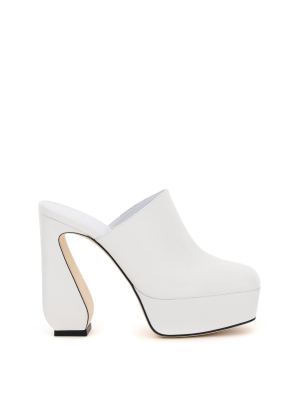 Sergio Rossi Platform Block-heel Mules