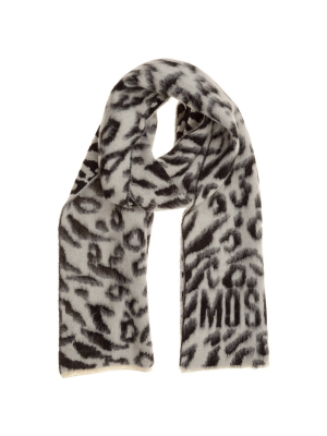 Moschino Animal Printed Scarf