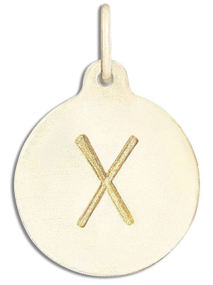 "x" Alphabet Charm