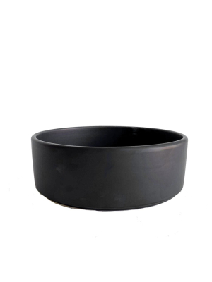 Matte Black Straight Edge Planter