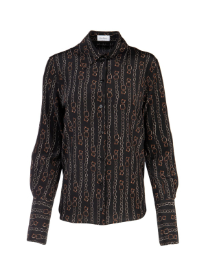 Salvatore Ferragamo Gancini Print Shirt