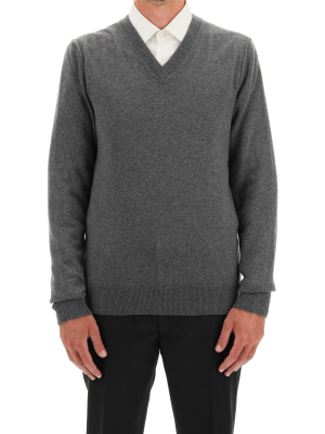 Maison Margiela V-neck Knit Jumper