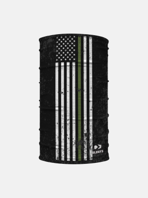 Usa Thin Green Line Neck Gaiter