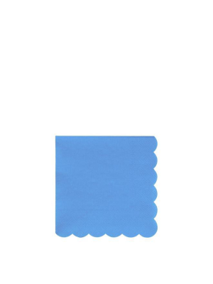 Bright Blue Small Napkins