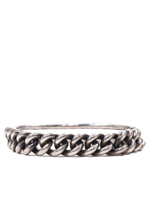 Curb Chain Hammered Bracelet (m2307-curb-chain-hammered-sil)