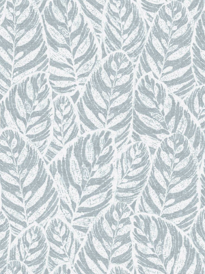 Del Mar Botanical Wallpaper In Light Blue From The Scott Living Collection By Brewster Home Fashions