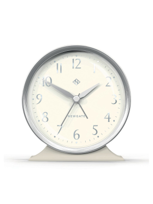 Hotel Alarm Clock Silver With White Face