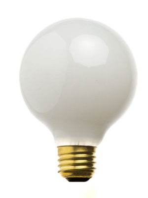 Milkglass Globe Bulb