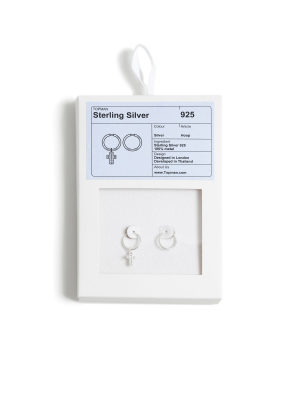 Sterling Silver Cross Earrings*