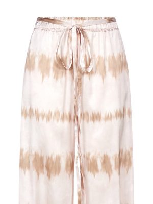 Pinko Tie-dye Wide-leg Cropped Pants