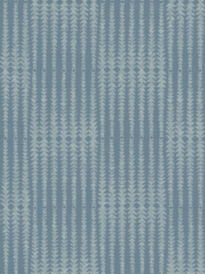 Vantage Point Wallpaper In Blue From The Magnolia Home Vol. 3 Collection By Joanna Gaines