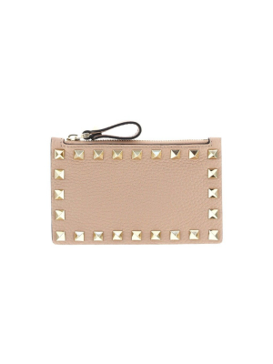 Valentino Garavani Rockstud Zipped Cardholder