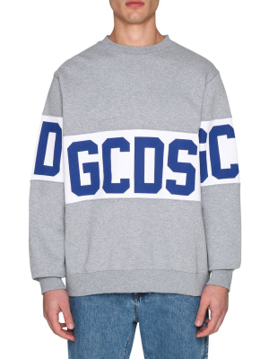 Crewneck Sweatshirt With Gcds Logo Band