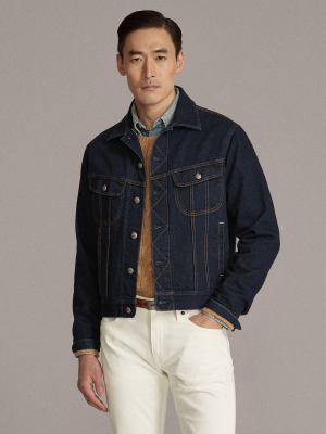 Slim Fit Selvedge Trucker Jacket