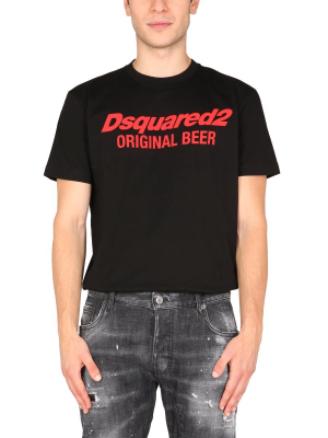 Dsquared2 Logo Print Crewneck T-shirt