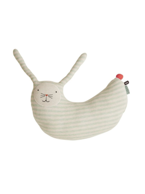 Rabbit Peter Cushion - Minty / White